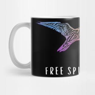 Free Spirit Colourful Peregrine Falcon Bird Graphic Mug